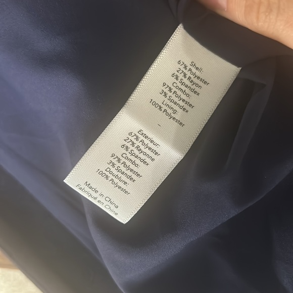 LIKELY - NWOT Steph Ruched Satin & Crepe Midi-Dress in Navy - Picture 10 of 10